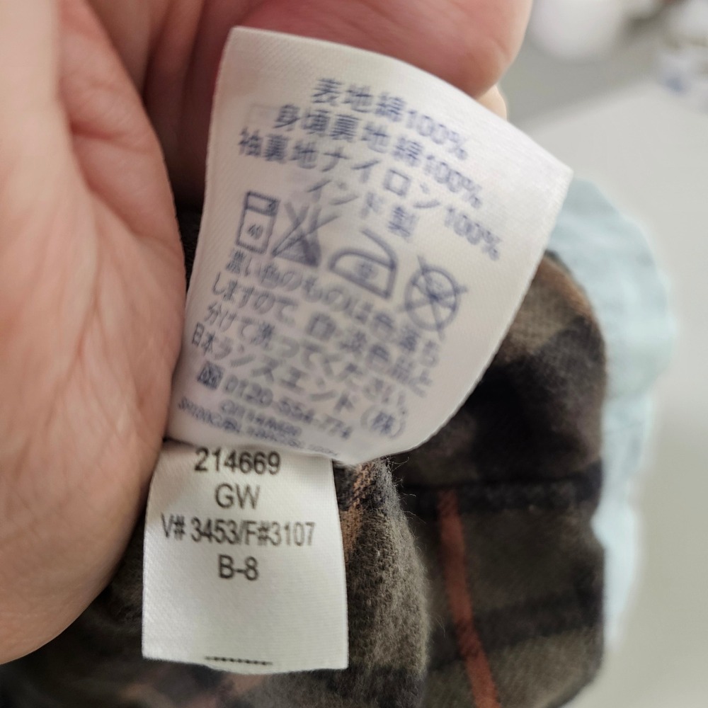 Lands End‎ Blue Barn Jacket Corduroy Collar Flannel Lined Womens 2XL Chore Coat - Picture 12 of 12